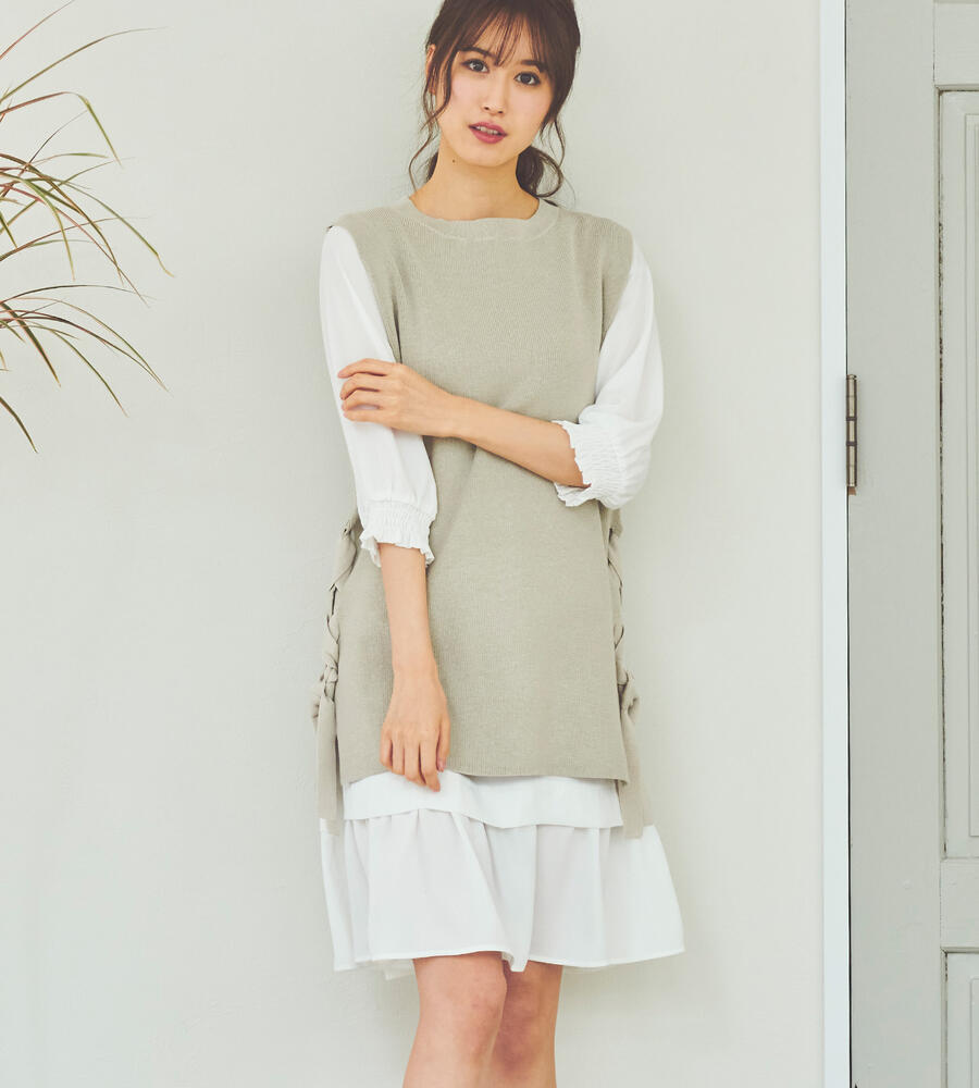 ニットベストワンピースset ワンピース Lstockroom エルストックルーム ルック公式オフプライス通販サイト L Stockroom ニットベストワンピースset ワンピース Lstockroom エルストックルーム ルック公式オフプライス通販サイト L Stockroom