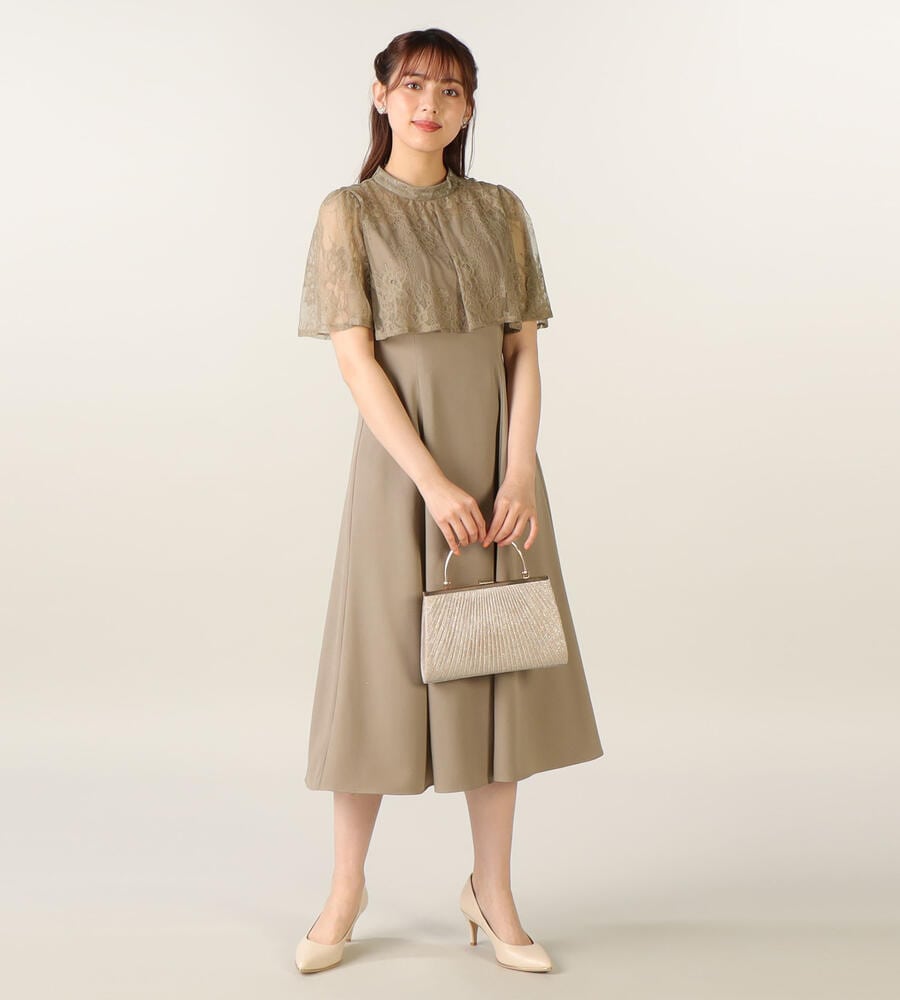 カレンミレン☆シルバー☆タッセルケープデザインマキシドレス No.7300 シルバードレス | カットクロスの卸・販売｜京都のEXCEL
