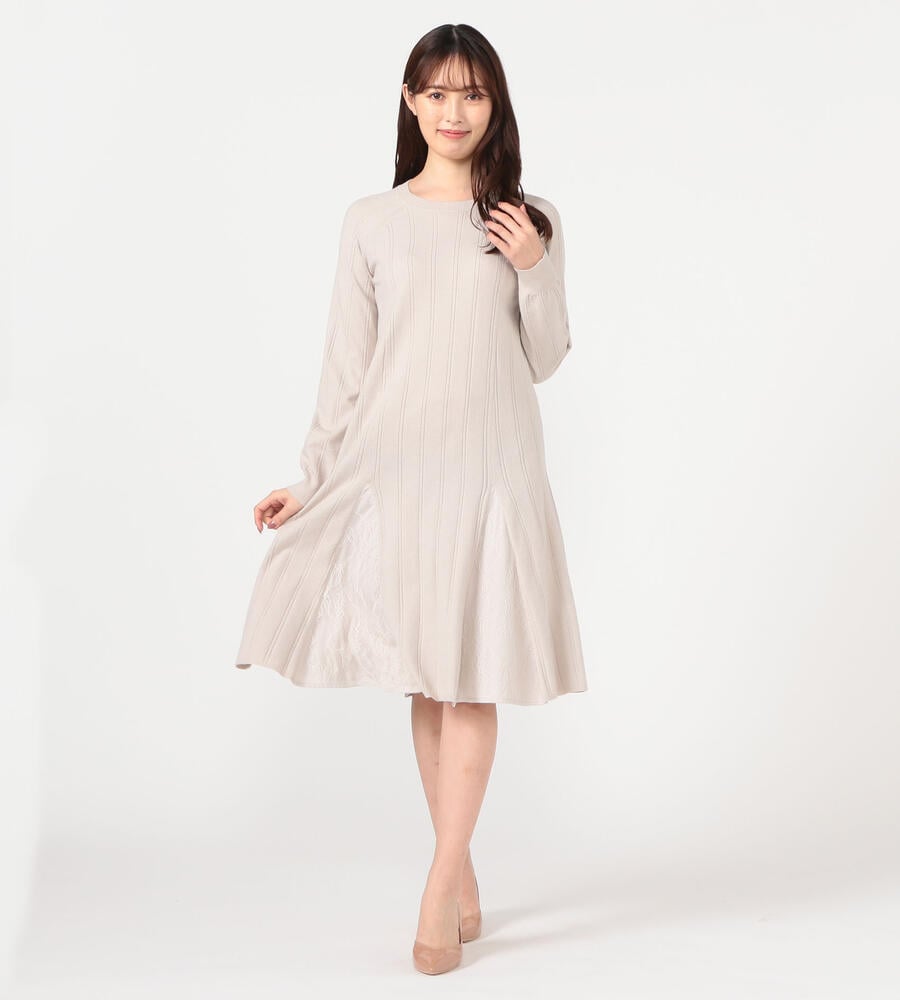 レース切替aラインニットワンピース ワンピース Lstockroom エルストックルーム ルック公式オフプライス通販サイト L Stockroom レース切替aラインニットワンピース ワンピース Lstockroom エルストックルーム ルック公式オフプライス通販サイト L Stockroom