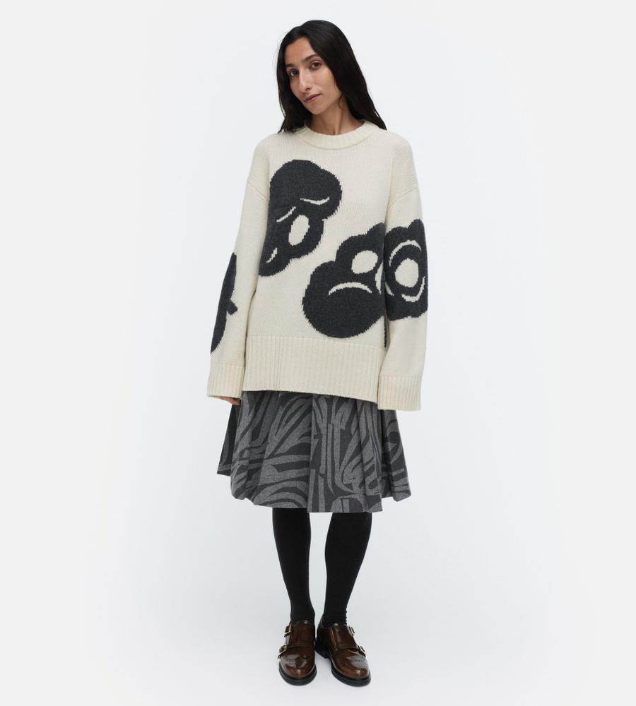 オフホワイト×グレー