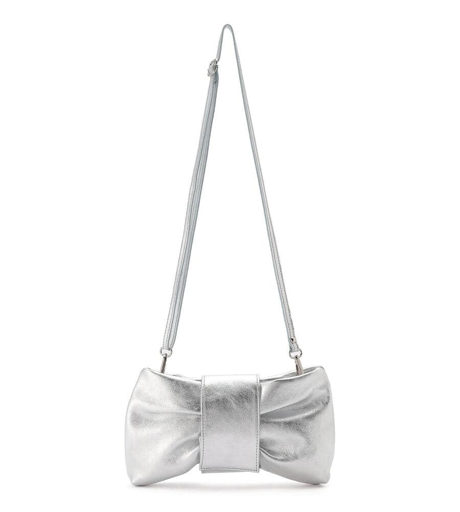 メタリックレザーリボンショルダー