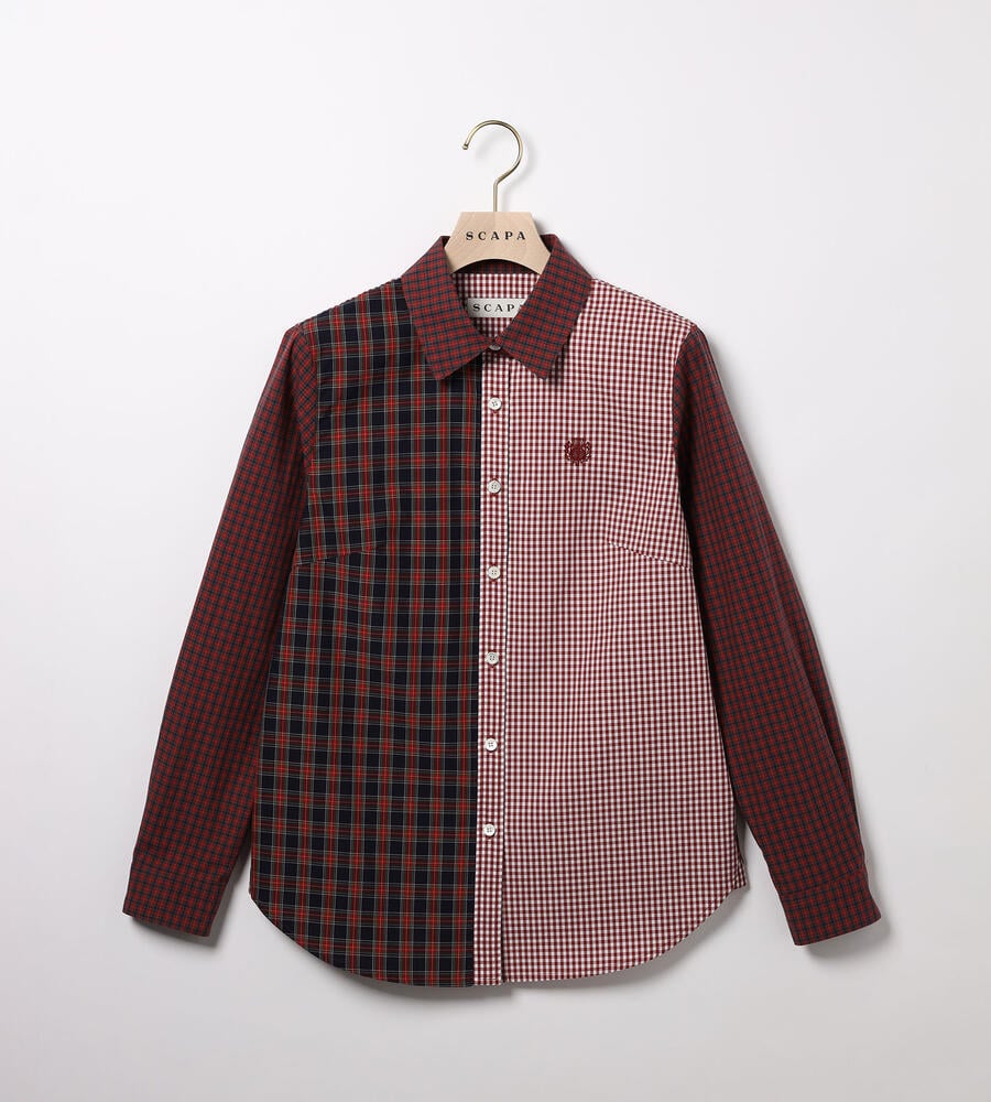 レッド×パッチワーク