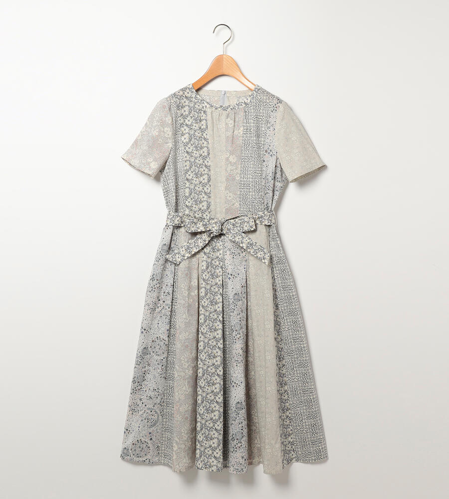 ライトグレー×パッチワーク