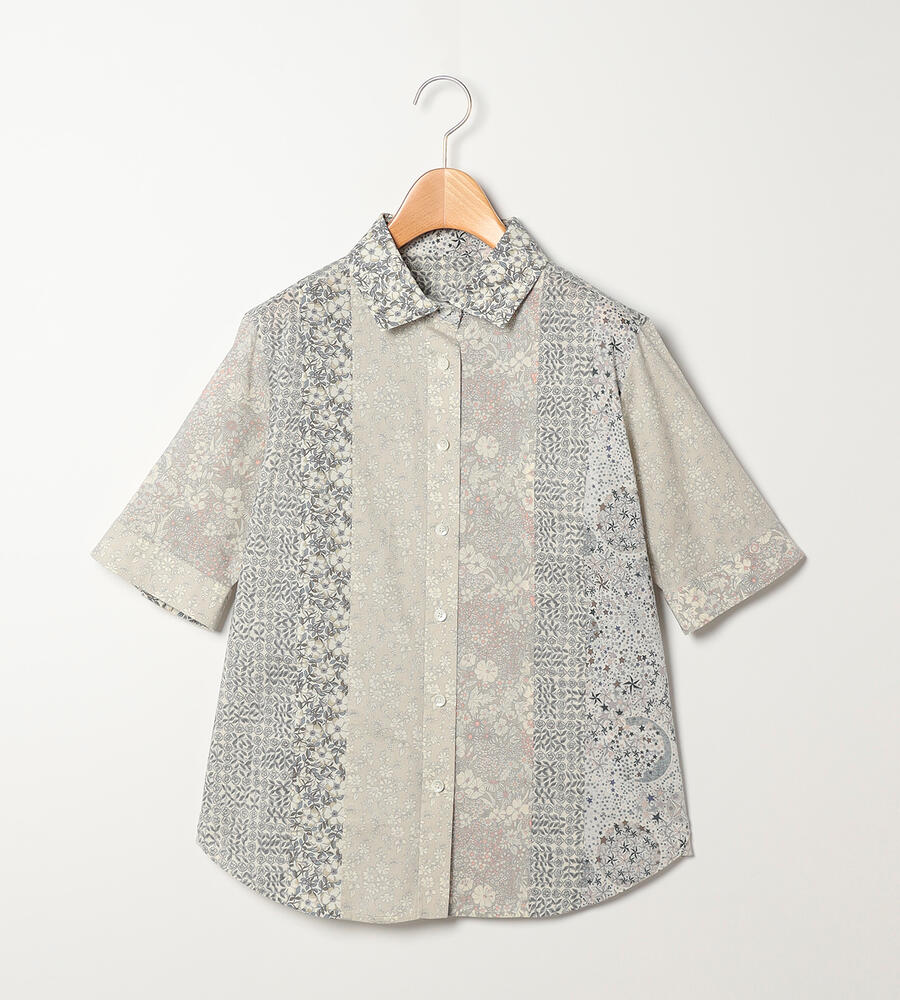 ライトグレー×パッチワーク