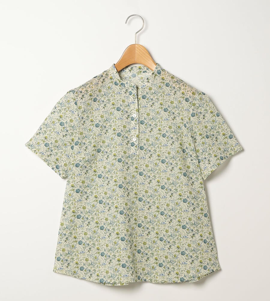 SCAPA / スキャパ リバティリーフジャージ丸首カットソー SCAPA｜リバティリーフジャージ丸首カットソー | Rakuten