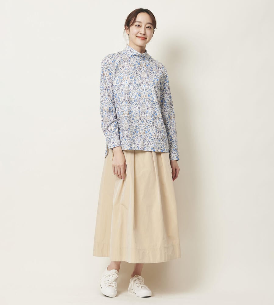 【Lサイズ】リバティプリントガーデンブラウス