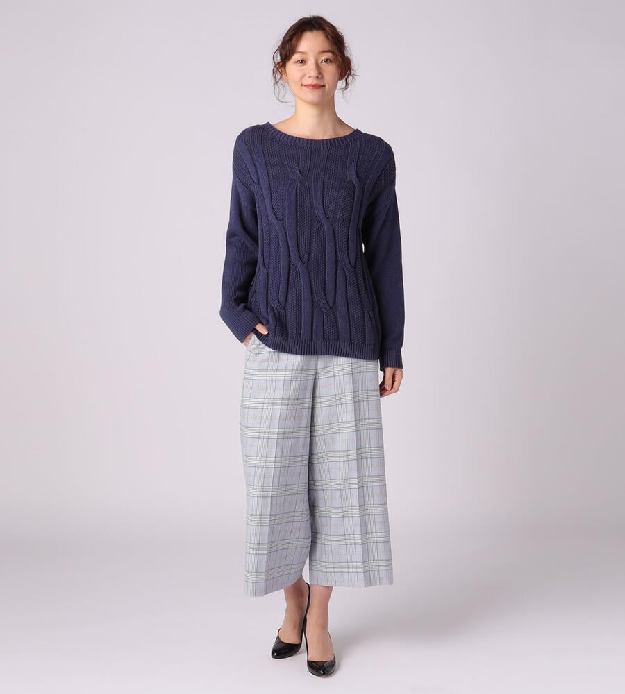 【Lサイズ】ガエルケーブルニット