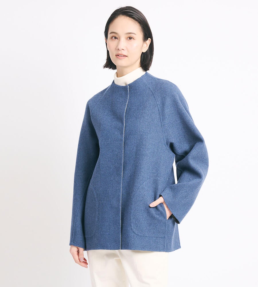 【Lサイズ】ローデンリバーノーカラーコート