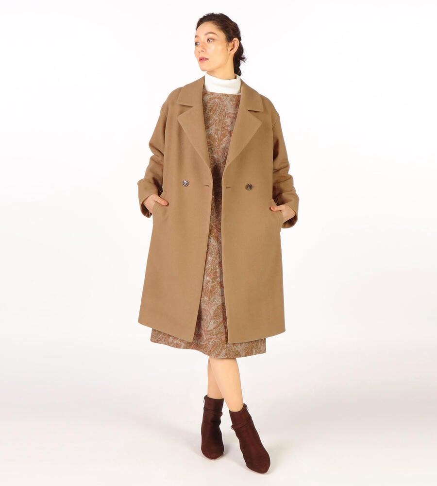 【Lサイズ】ウールメルトンコート