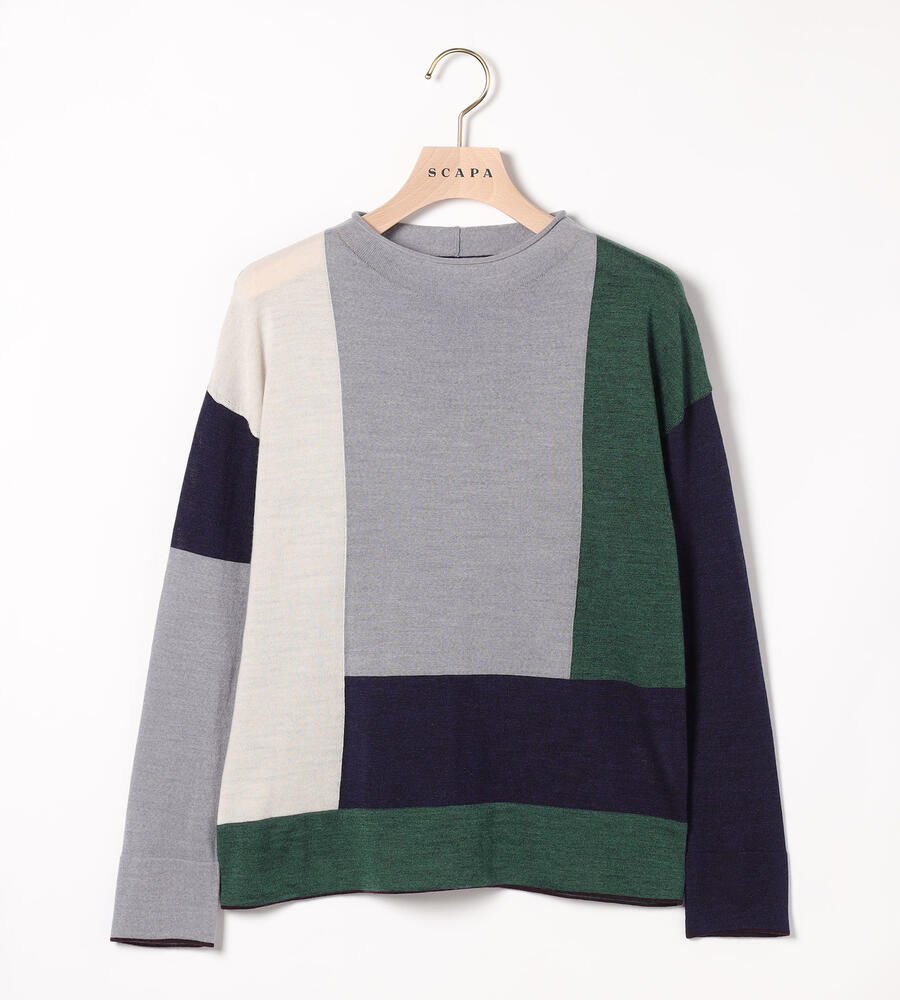 ライトグレー×グリーン