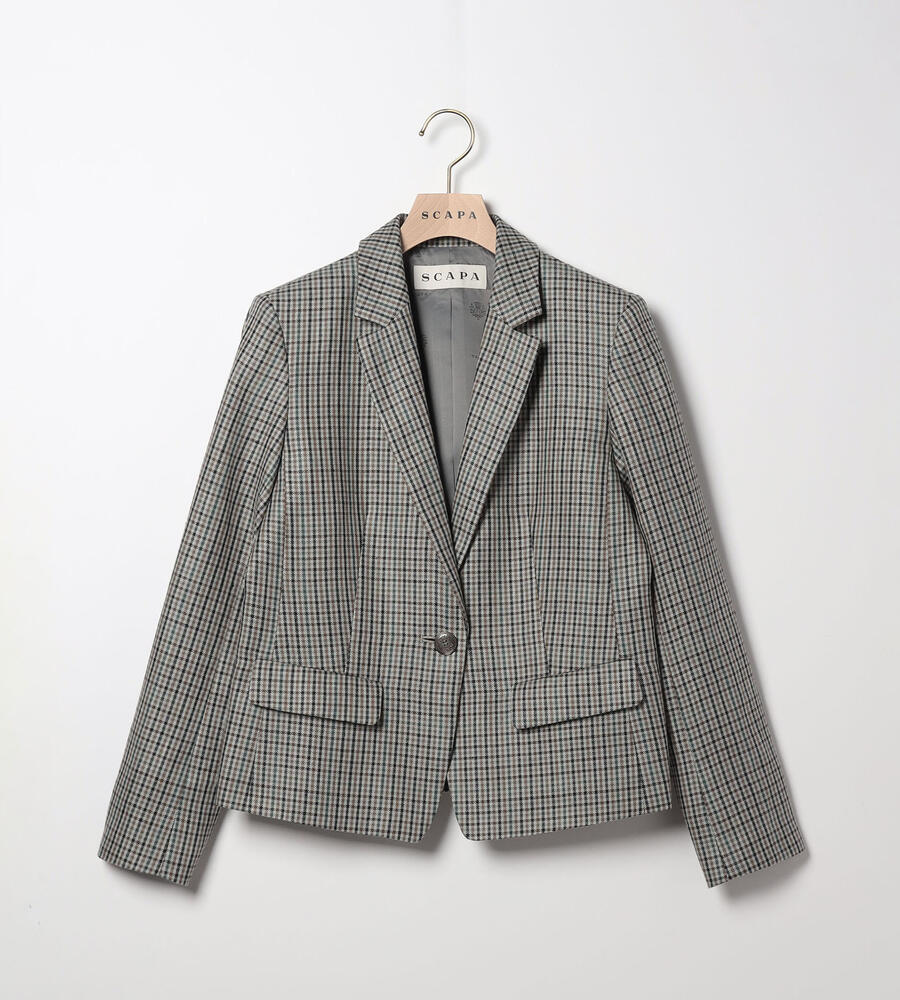 グリーン×チェック