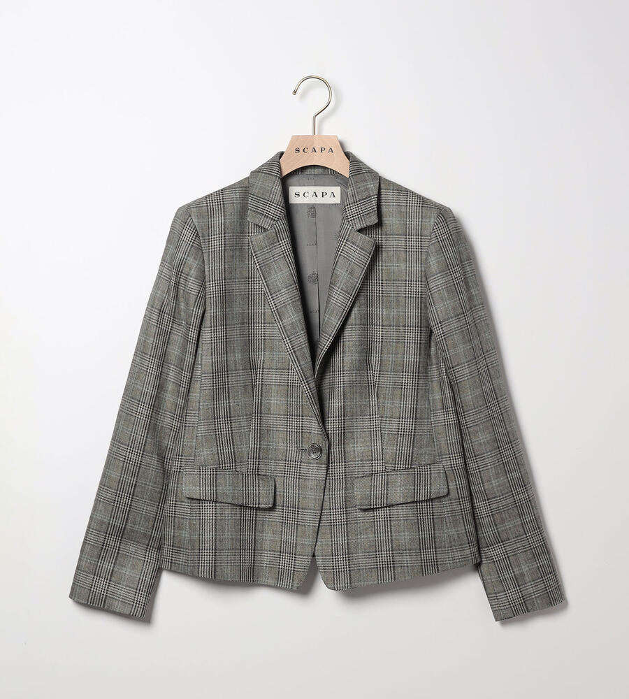 グレー×チェック