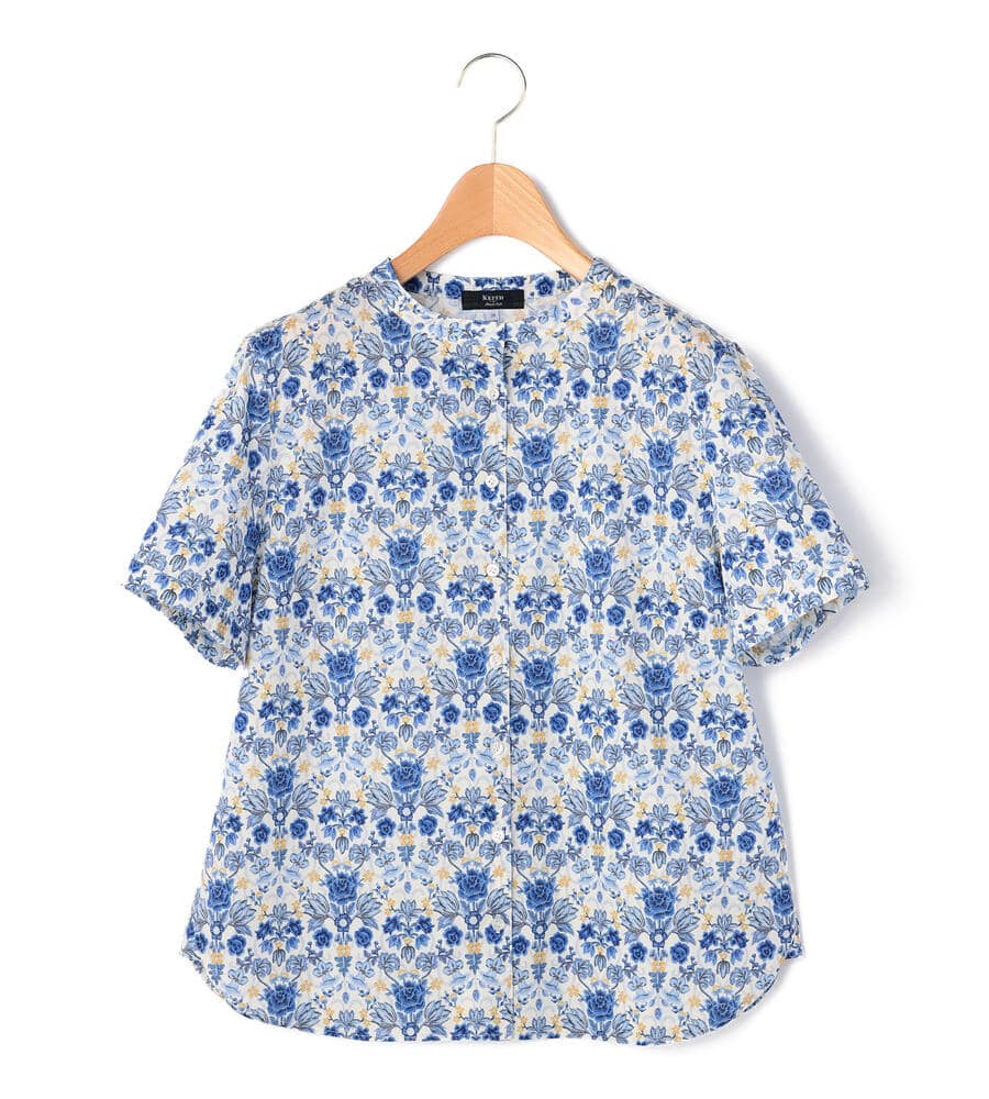 【Lサイズ】ＬＩＢＥＲＴＹプリント　Ｌｉｌｙ　Ａｎｎａｂｅｌブラウス LIBERTYプリントLily Annabellブラウス｜シャツ・ブラウス