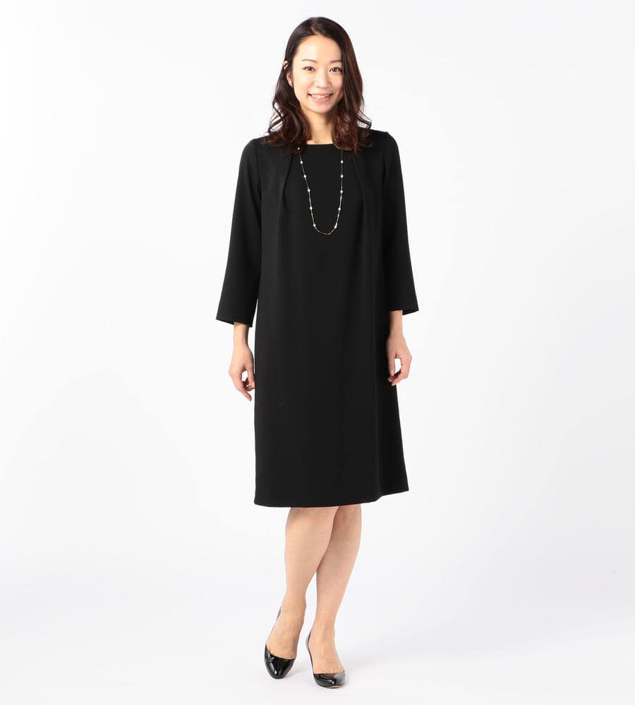 【Lサイズ】ダブルクロスサテン ワンピース