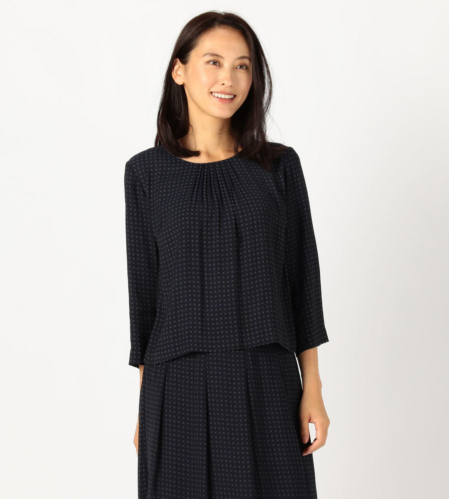 【Lサイズ】スクエアモチーフ ブラウス