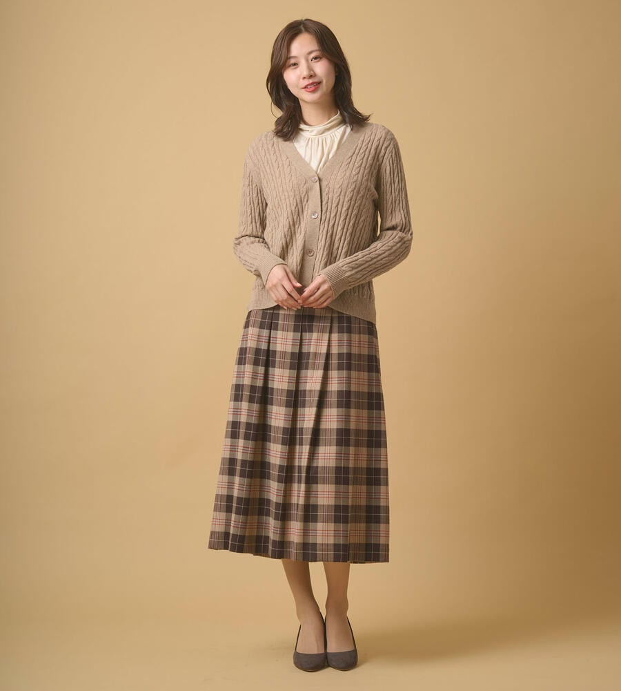 【Lサイズ】ケーブルニットカーディガン