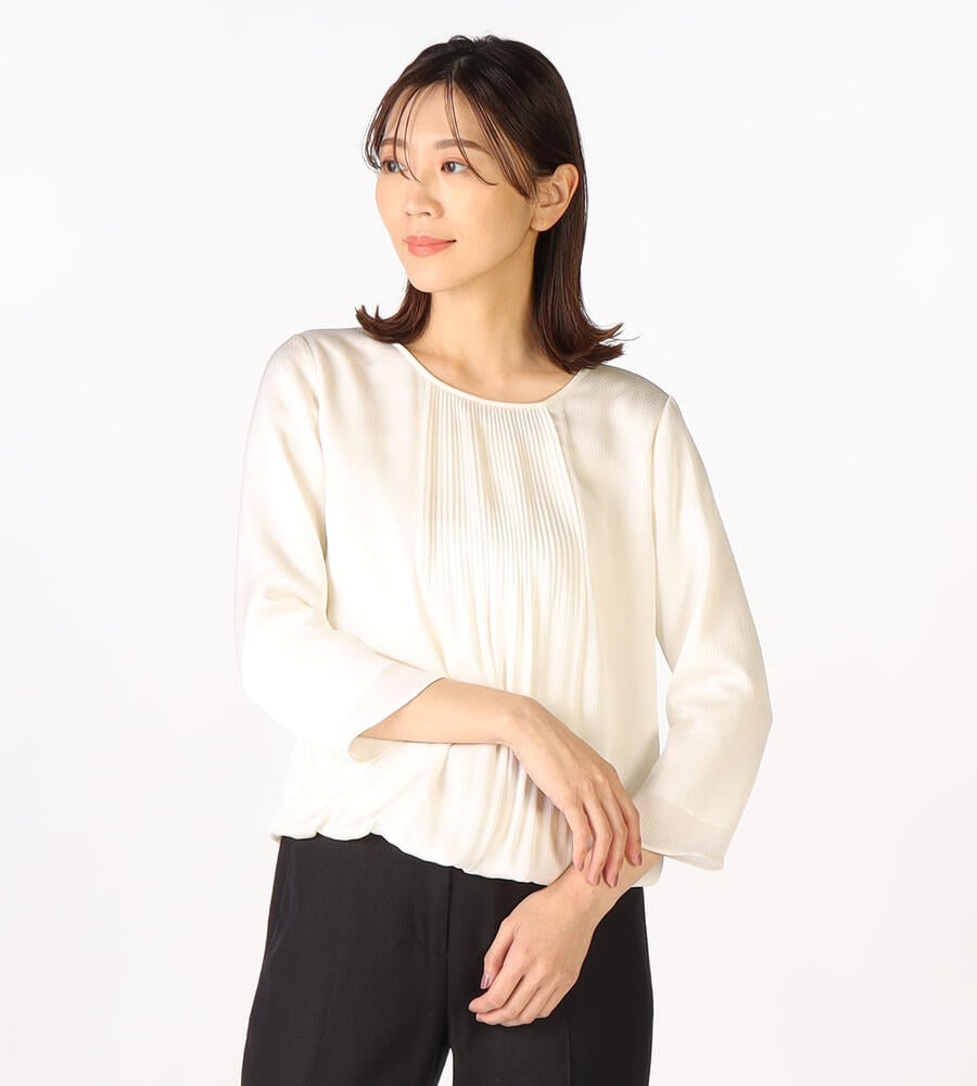 【Lサイズ】サテンドットヨウリュウブラウス