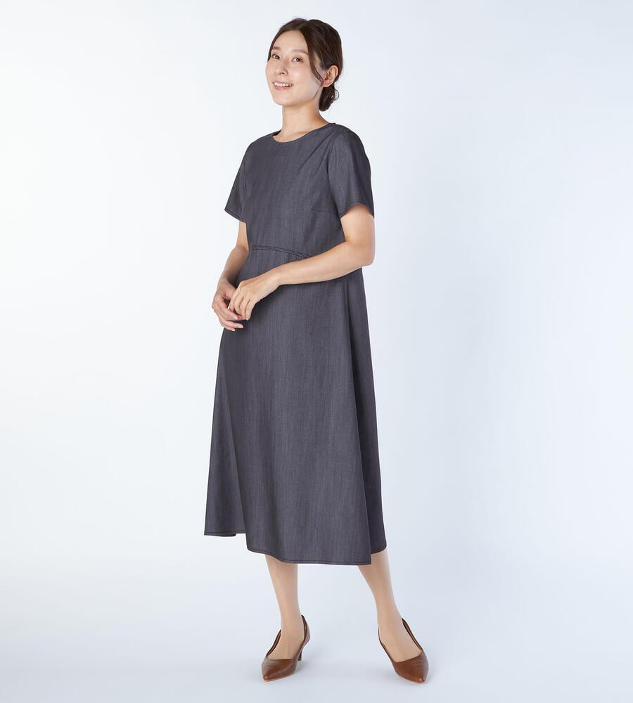 【Lサイズ】ソフトデニムワンピース